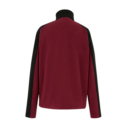 Dark Maroon-Black - Back - Regatta Great Outdoors Mens Hedman II Two Tone Full Zip Fleece Jacket