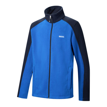Olympian Blue-Navy - Side - Regatta Great Outdoors Mens Hedman II Two Tone Full Zip Fleece Jacket