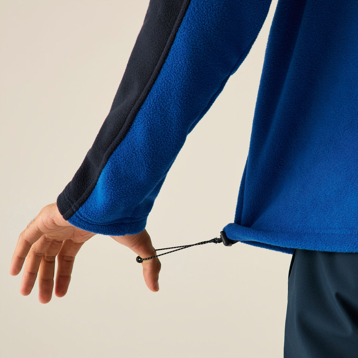 Olympian Blue-Navy - Pack Shot - Regatta Great Outdoors Mens Hedman II Two Tone Full Zip Fleece Jacket