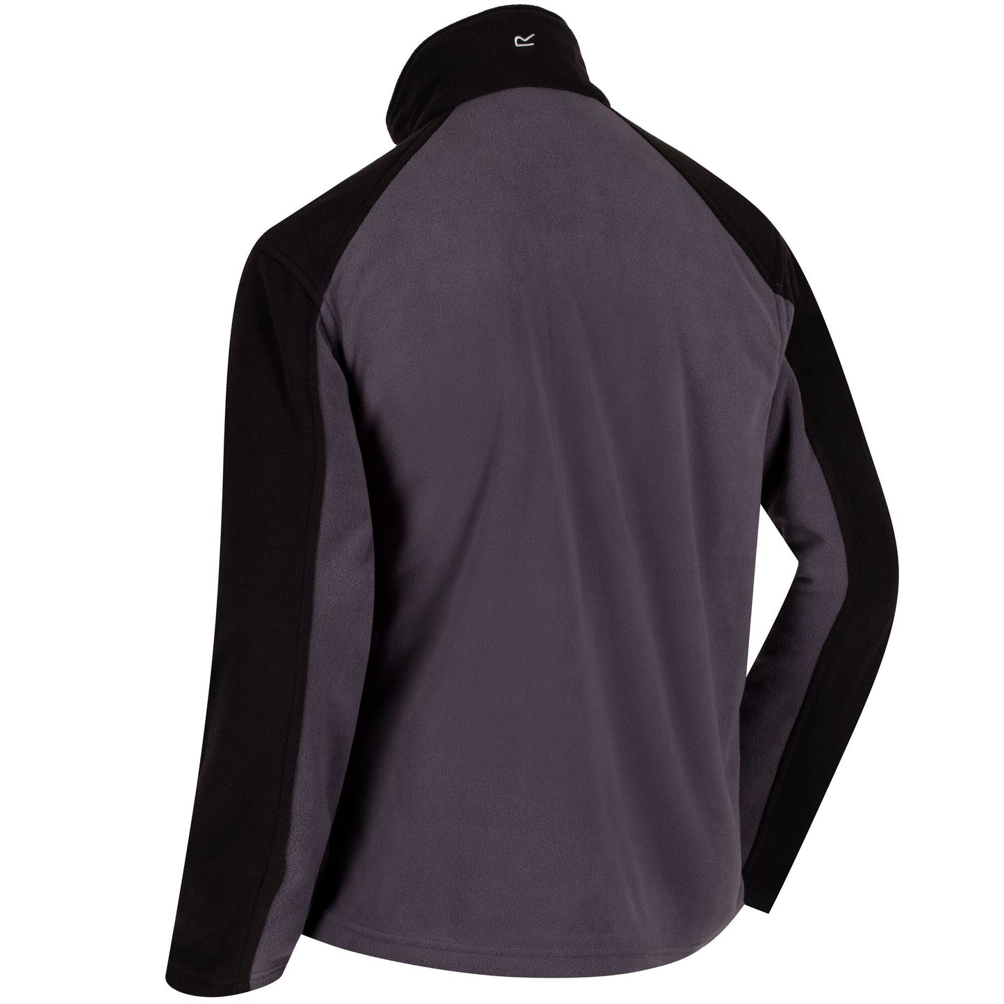 Iron-Black - Side - Regatta Great Outdoors Mens Hedman II Two Tone Full Zip Fleece Jacket