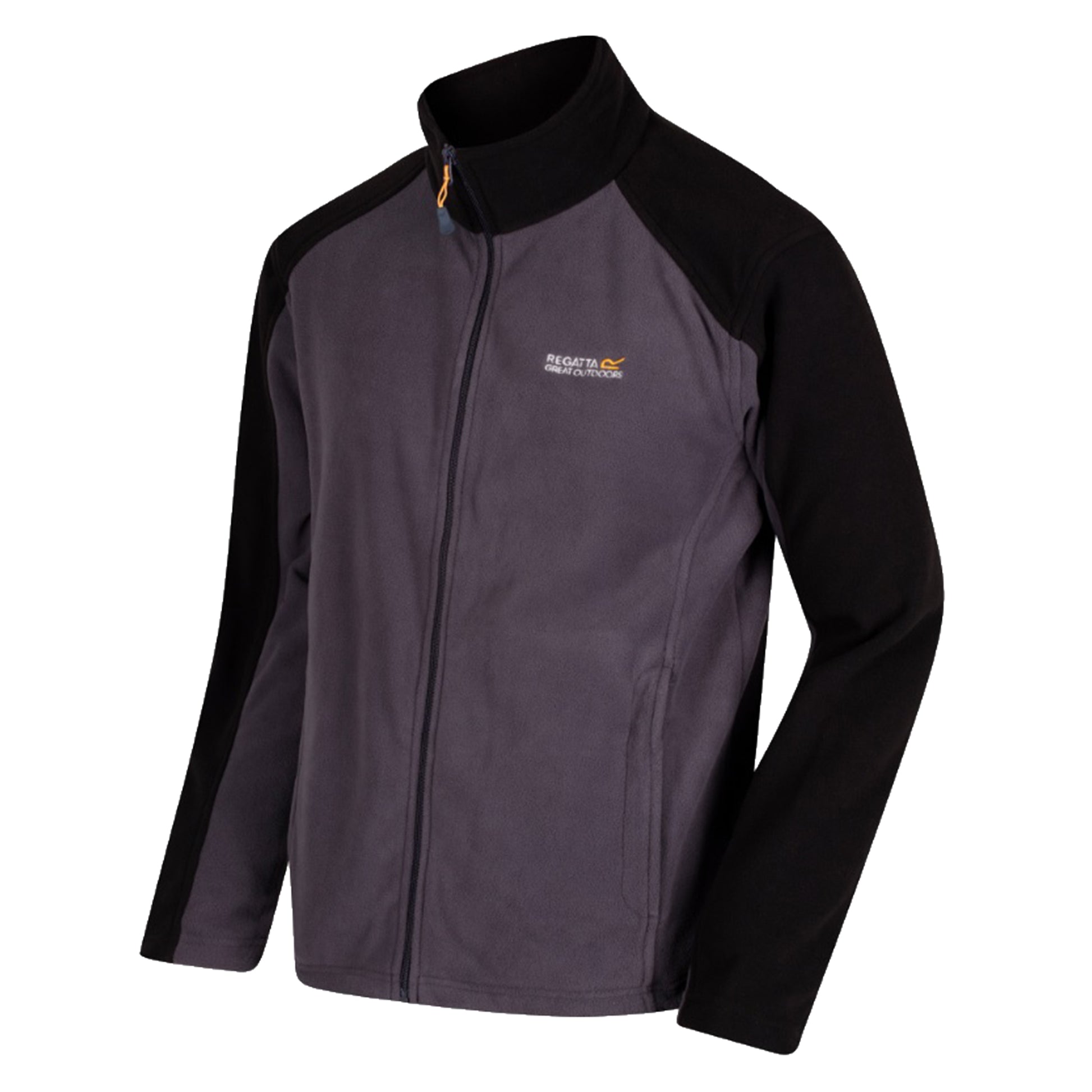 Iron-Black - Lifestyle - Regatta Great Outdoors Mens Hedman II Two Tone Full Zip Fleece Jacket