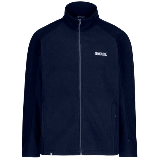 Navy-Navy - Front - Regatta Great Outdoors Mens Hedman II Two Tone Full Zip Fleece Jacket