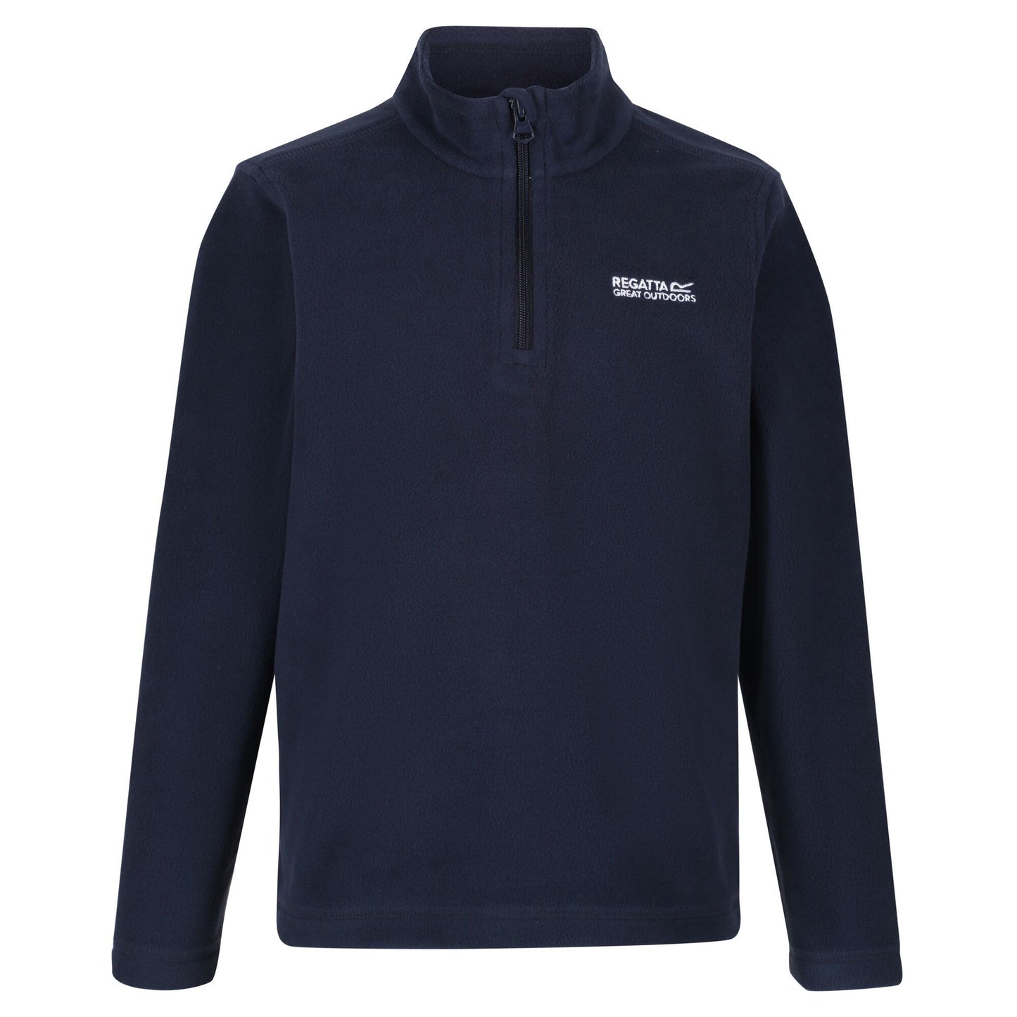 Navy-Navy - Front - Regatta Great Outdoors Childrens-Kids Hot Shot II Half Zip Fleece Top
