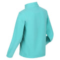 Turquoise - Close up - Regatta Great Outdoors Childrens-Kids Hot Shot II Half Zip Fleece Top