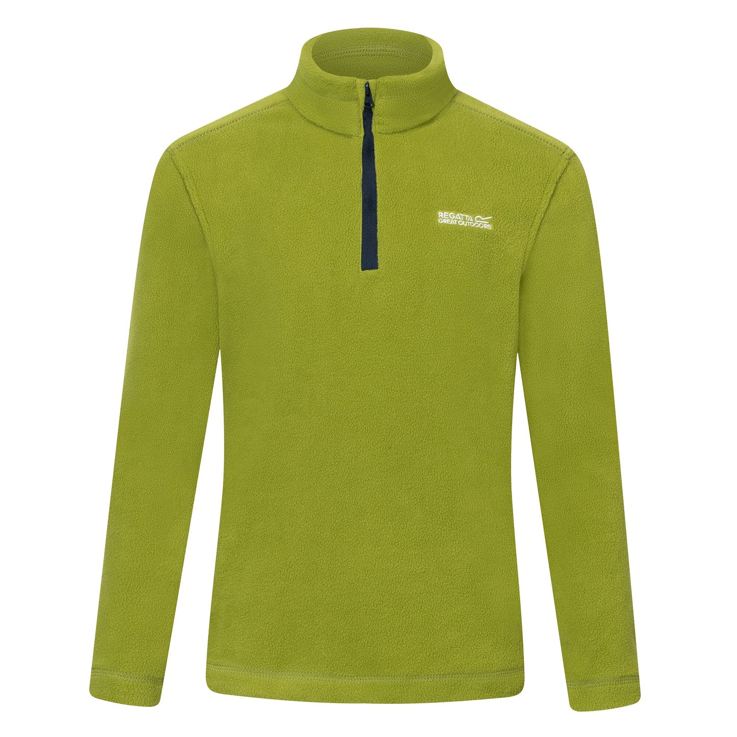 Light Sage - Front - Regatta Great Outdoors Childrens-Kids Hot Shot II Half Zip Fleece Top