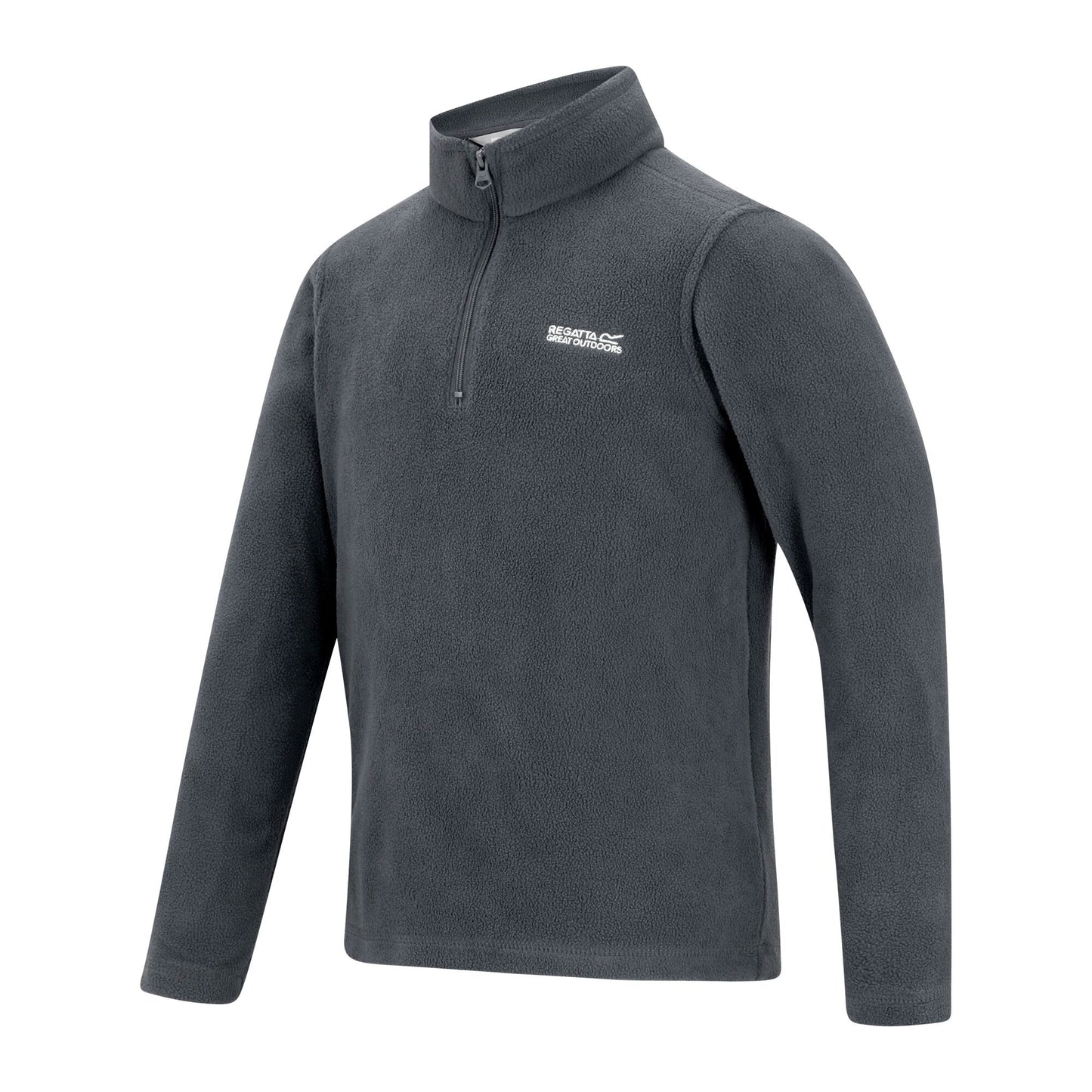Dark Storm - Side - Regatta Great Outdoors Childrens-Kids Hot Shot II Half Zip Fleece Top