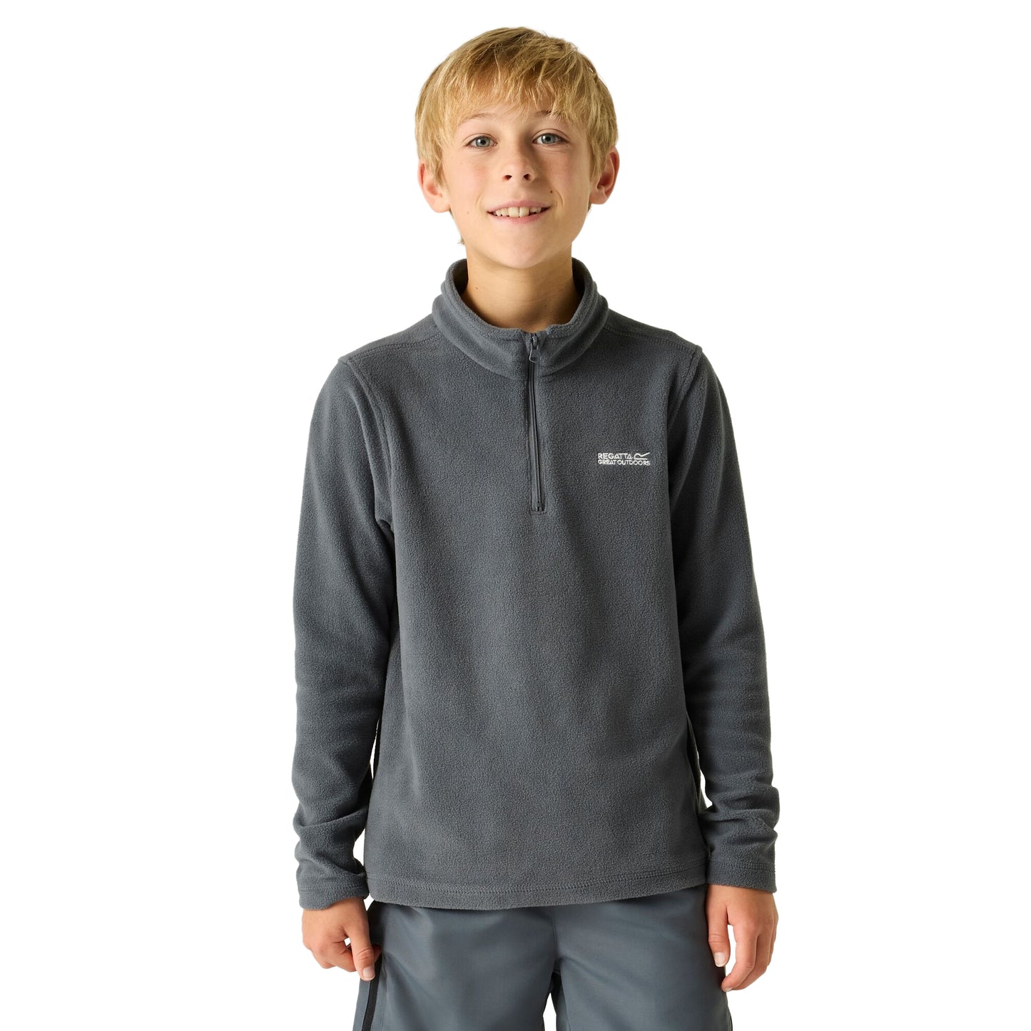 Dark Storm - Lifestyle - Regatta Great Outdoors Childrens-Kids Hot Shot II Half Zip Fleece Top