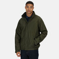 Dark Khaki-Black - Lifestyle - Regatta Dover Waterproof Windproof Jacket (Thermo-Guard Insulation)