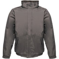 Seal Grey-Black - Front - Regatta Dover Waterproof Windproof Jacket (Thermo-Guard Insulation)