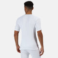 White - Side - Regatta Mens Thermal Underwear Short Sleeve Vest - T-Shirt