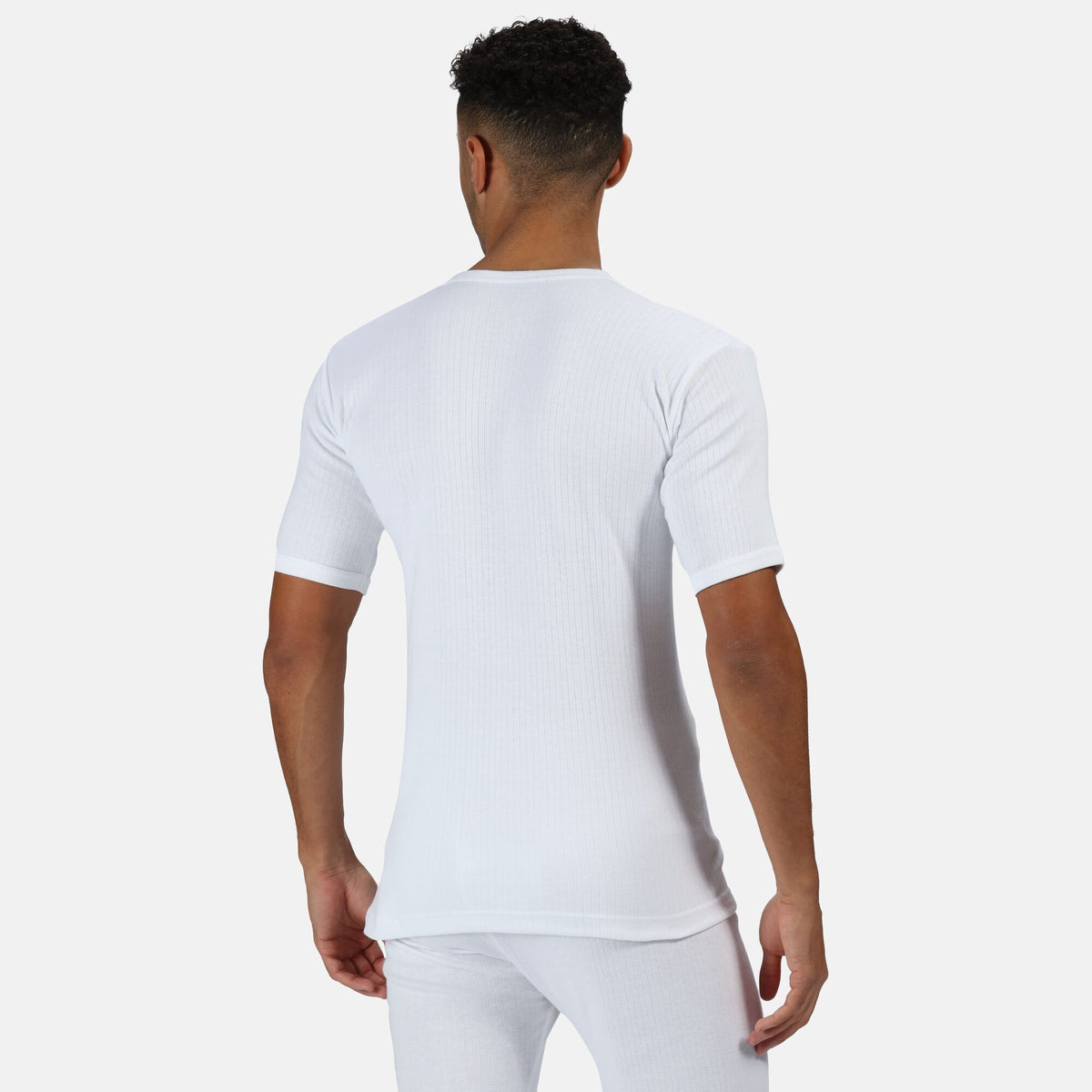 White - Side - Regatta Professional Mens Thermal Short-Sleeved Base Layer Top