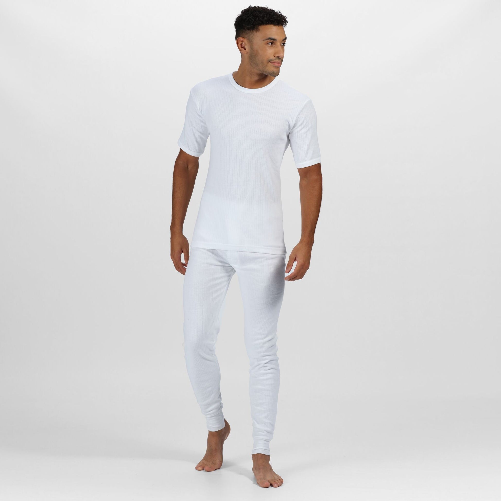 White - Lifestyle - Regatta Professional Mens Thermal Short-Sleeved Base Layer Top