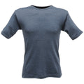 Denim Blue - Front - Regatta Mens Thermal Underwear Short Sleeve Vest - T-Shirt