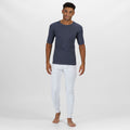 Denim Blue - Lifestyle - Regatta Mens Thermal Underwear Short Sleeve Vest - T-Shirt