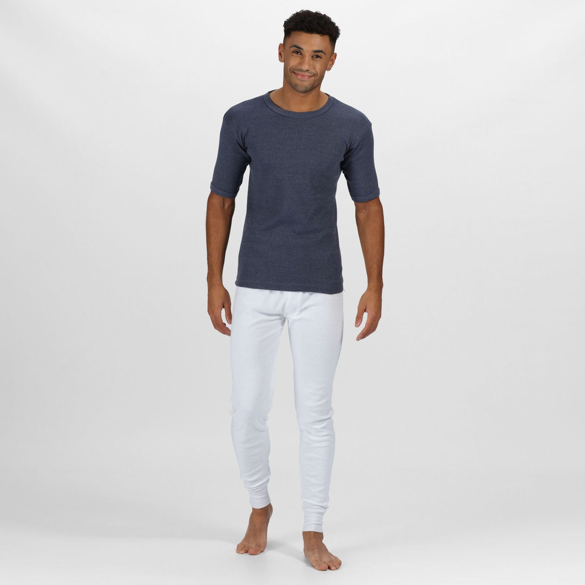 Denim Blue - Lifestyle - Regatta Professional Mens Thermal Short-Sleeved Base Layer Top