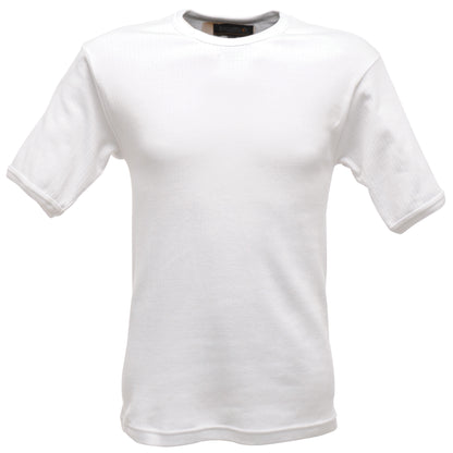 White - Front - Regatta Professional Mens Thermal Short-Sleeved Base Layer Top