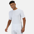 White - Back - Regatta Mens Thermal Underwear Short Sleeve Vest - T-Shirt