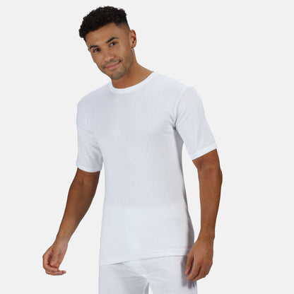 White - Back - Regatta Professional Mens Thermal Short-Sleeved Base Layer Top