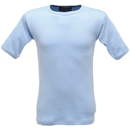 Blue - Front - Regatta Professional Mens Thermal Short-Sleeved Base Layer Top