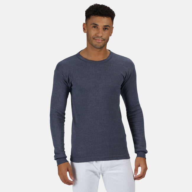 Denim Blue - Back - Regatta Professional Mens Long-Sleeved Thermal Base Layers