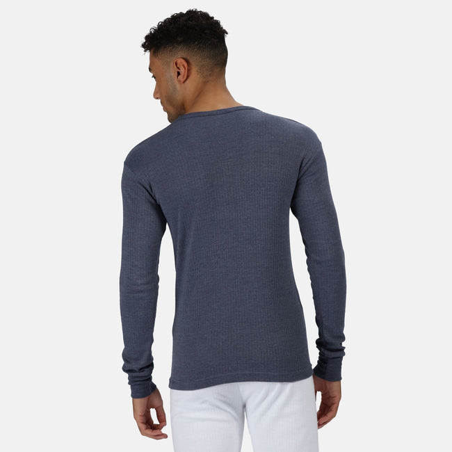 Denim Blue - Side - Regatta Professional Mens Long-Sleeved Thermal Base Layers