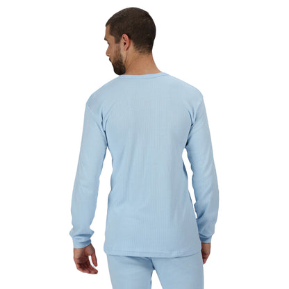 Blue - Side - Regatta Professional Mens Long-Sleeved Thermal Base Layers