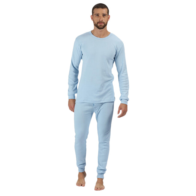 Blue - Lifestyle - Regatta Professional Mens Long-Sleeved Thermal Base Layers
