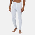 White - Back - Regatta Mens Thermal Underwear Long Johns