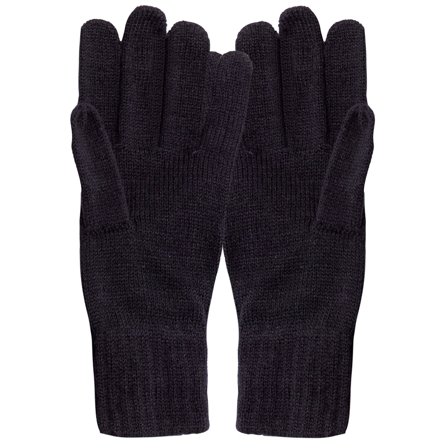 Black - Back - Regatta Professional Unisex Knitted Winter Gloves