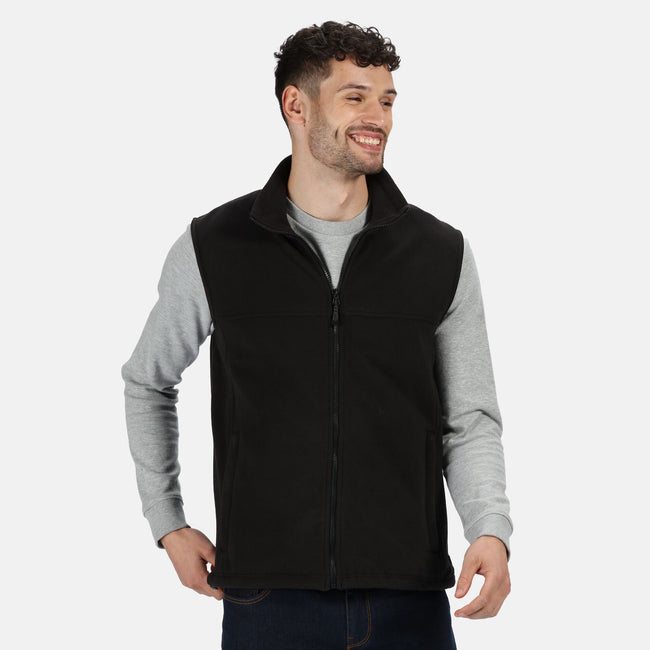 Black - Back - Regatta Professional Unisex Adult Fleece Full Zip Body Warmer