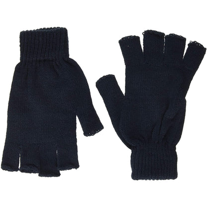Navy - Back - Regatta Professional Unisex Fingerless Mitts - Gloves