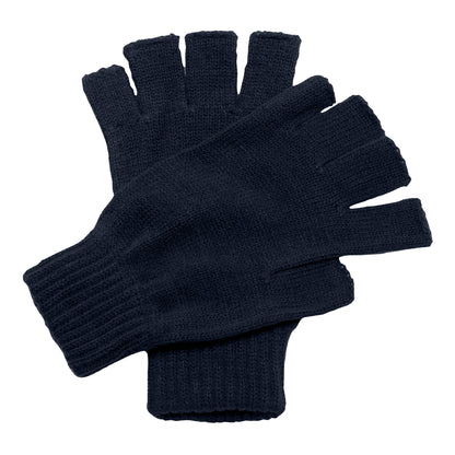 Navy - Side - Regatta Professional Unisex Fingerless Mitts - Gloves