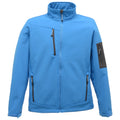 French Blue-Seal Grey - Front - Regatta Standout Mens Arcola 3 Layer Waterproof And Breathable Softshell Jacket