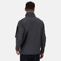 Seal Grey-Black - Back - Regatta Standout Mens Arcola 3 Layer Waterproof And Breathable Softshell Jacket