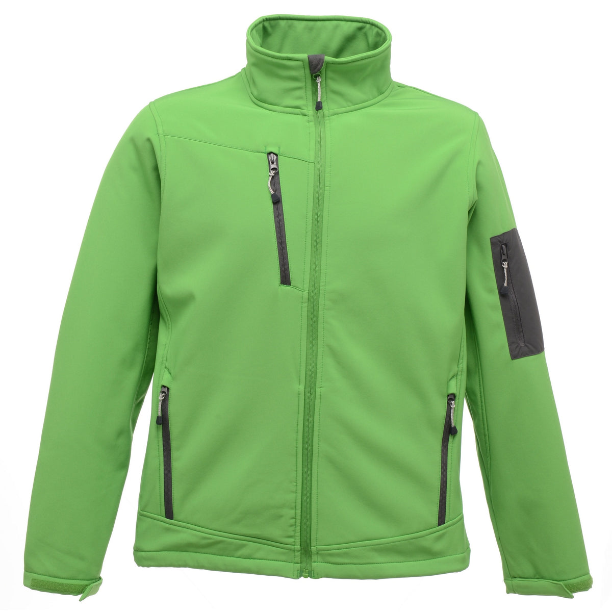 Extreme Green-Seal Grey - Front - Regatta Professional Mens 3 Layer Membrane Soft Shell Jacket