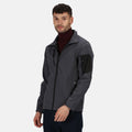Seal Grey-Black - Side - Regatta Standout Mens Arcola 3 Layer Waterproof And Breathable Softshell Jacket