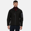 Black-Seal Grey - Side - Regatta Standout Mens Arcola 3 Layer Waterproof And Breathable Softshell Jacket