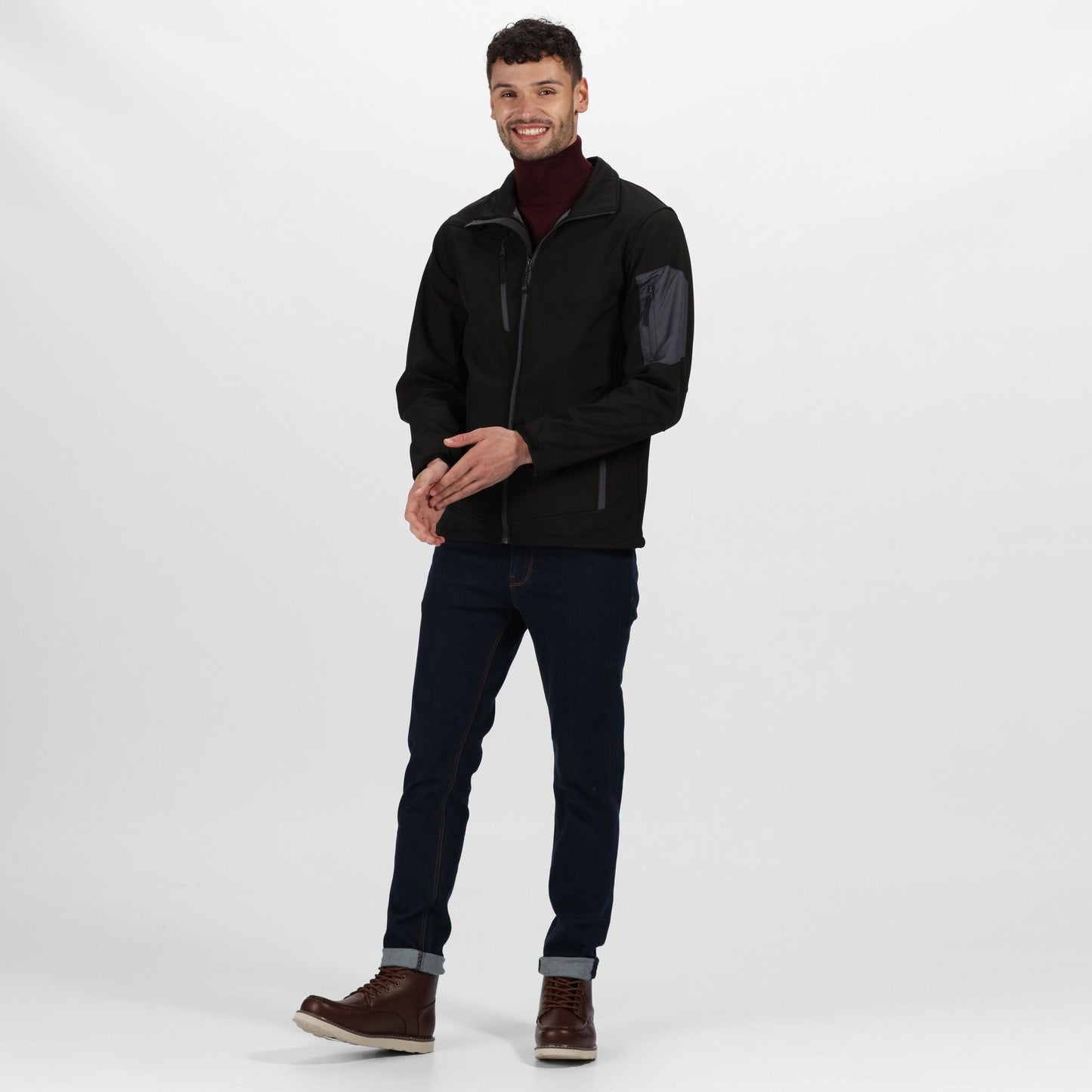 Black-Seal Grey - Lifestyle - Regatta Professional Mens 3 Layer Membrane Soft Shell Jacket