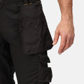 Black - Lifestyle - Regatta Mens Holster Workwear Trousers (Short, Regular And Long)