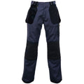Navy-Black - Front - Regatta Mens Holster Workwear Trousers (Short, Regular And Long)