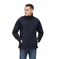 Navy-Navy - Side - Regatta Uproar Mens Softshell Wind Resistant Fleece Jacket