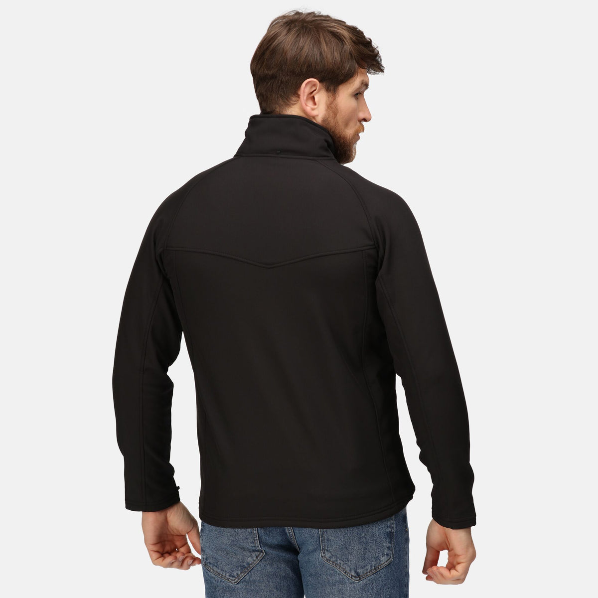 All Black - Back - Regatta Professional Mens Wind Resistant Fleece Jacket
