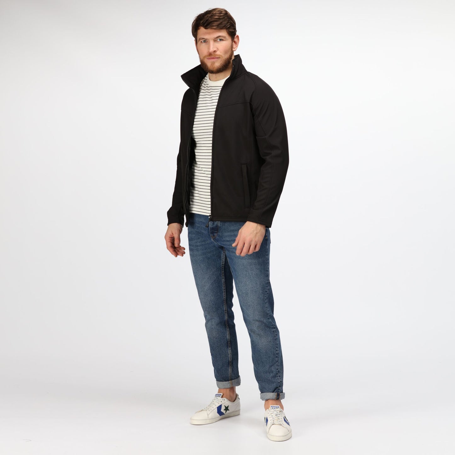 All Black - Lifestyle - Regatta Professional Mens Wind Resistant Fleece Jacket