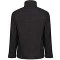 All Black - Pack Shot - Regatta Uproar Mens Softshell Wind Resistant Fleece Jacket