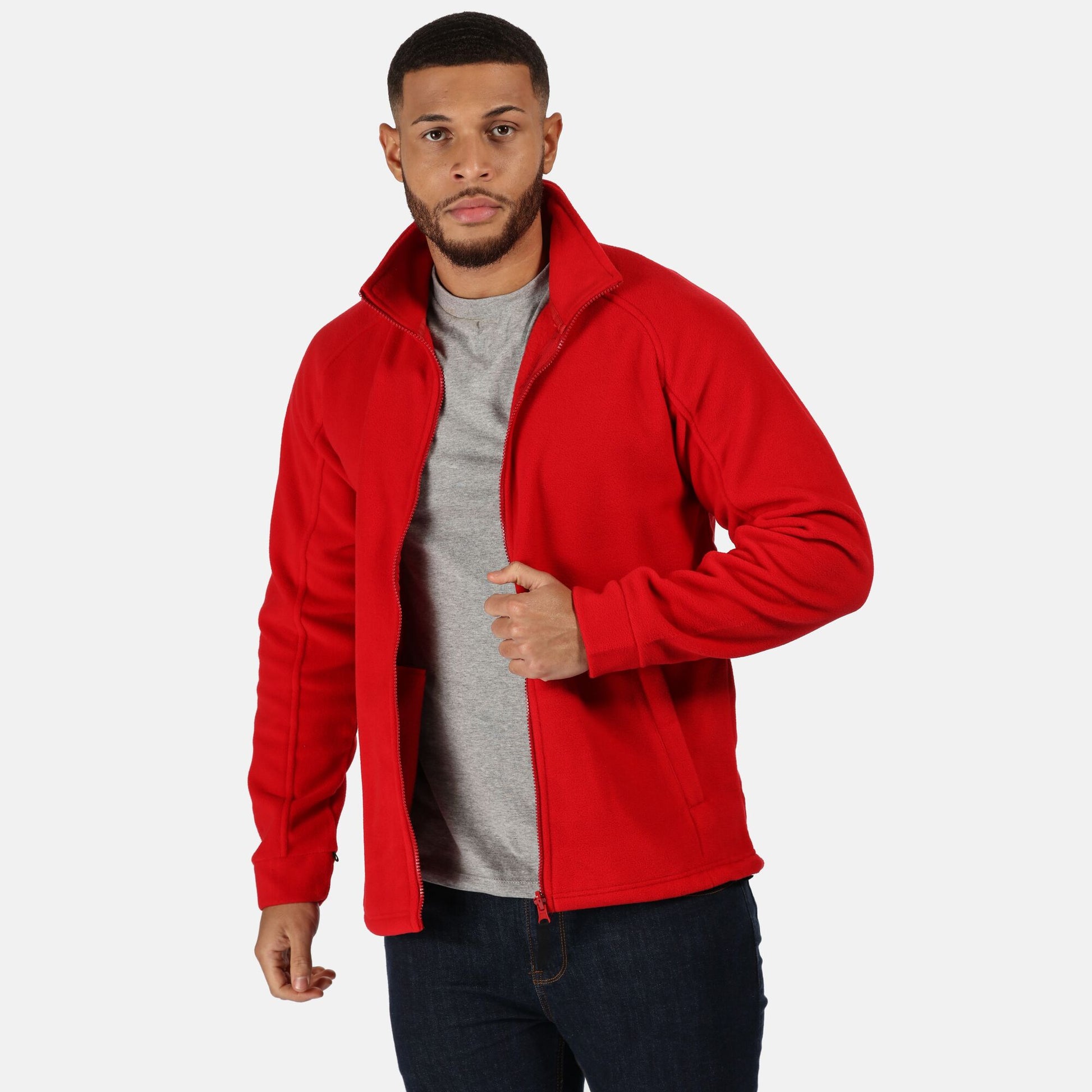 Classic Red - Side - Regatta Professional Mens Fleece Jacket