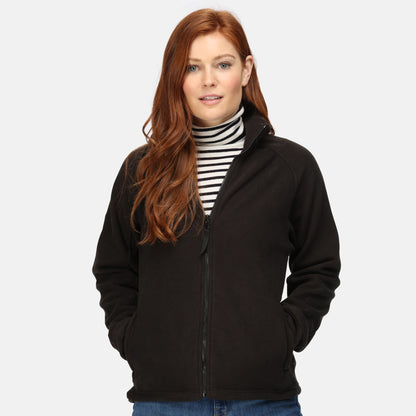 Black - Side - Regatta Professional Womens-Ladies Fleece Jacket