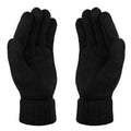 Black - Side - Regatta Unisex Thinsulate Thermal Winter Gloves