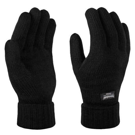 Black - Front - Regatta Professional Unisex Thinsulate Thermal Winter Gloves