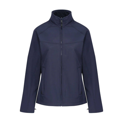 Navy-Navy - Front - Regatta Professional Ladies Uproar Softshell Wind Resistant Jacket