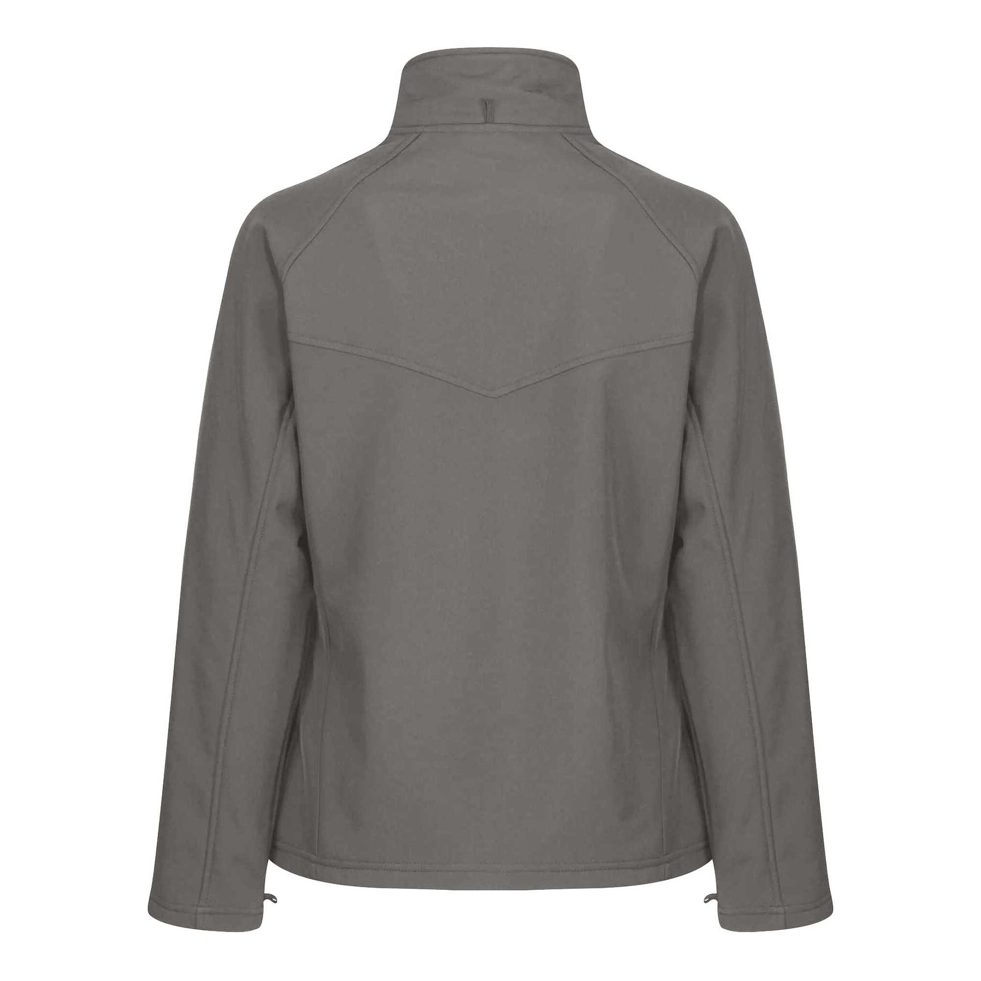 Seal Grey - Back - Regatta Professional Ladies Uproar Softshell Wind Resistant Jacket